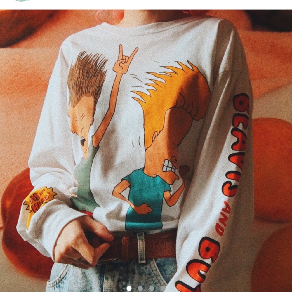 Hella dope Beavis long sleeve Tee.